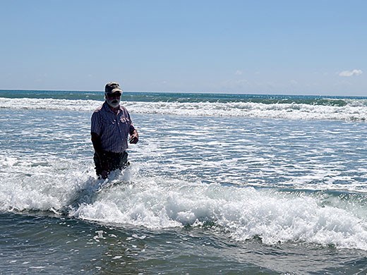 Bill in the surf