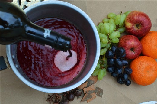 The Red Wine & The Fresh Fruits