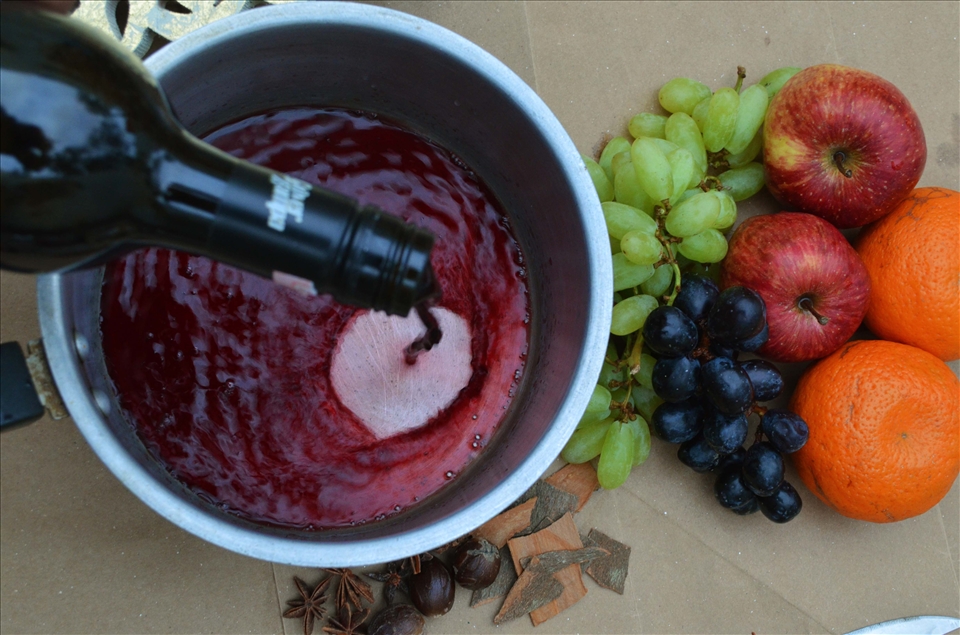 The Red Wine & The Fresh Fruits