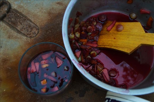 Serve the Gluhwein warm