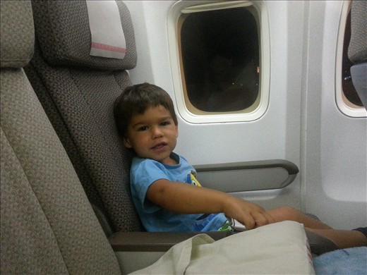 Tatai in the last bit of the flight