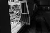 Being located only a few hundred meters from the shore, the school was one of the first buildings in the town of Nobiru to be hit by the tsunami.  The water burst through these gymnasium doors upon the students gathered within.  An overwhelming sense of emptiness now lingers where energetic youth once played.: by cknipp, Views[292]