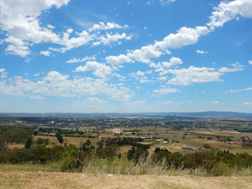 View from top of Mt Panorama track 
