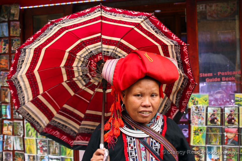 This lady is one of the village people in Sapa
