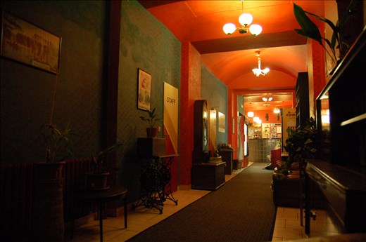 Last summer I went inter railing with my friends, during 3 weeks we traveled to 7 european cities. That's the first look at our youth hostel, just when we arrived, carrying heavy bag packs, it was late and we were tired, but it seemed a cozy place to stay.