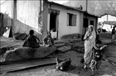 Women and children suddenly overwhelmed by their curiosity for the camera, in a typical daily scene in Asade village. Asade is one of the many small farming communities with strong cultural traditions settled around Mulshi Valley, in the Indian state of Maharashtra. The region is confined between the biodiversity-rich Western Ghats and Pune City, and is historically famous for being the powerbase of the Maratha Empire during the 17th Century.: by clarafigueras, Views[858]
