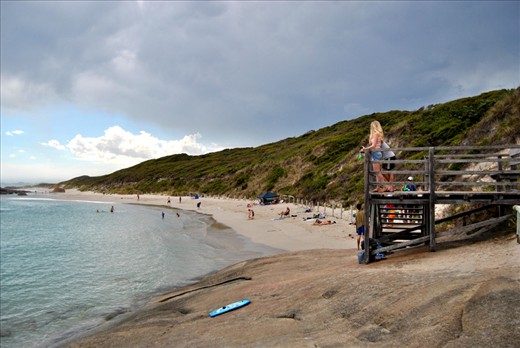 Hold your breath! Look, the storm will rule the waves. Quiet before storm.