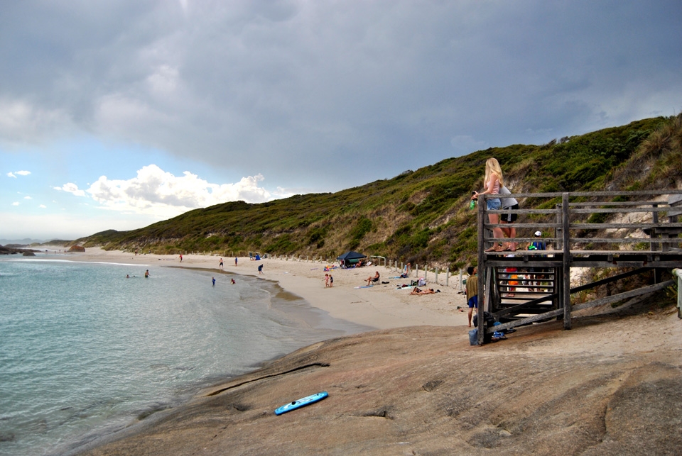 Hold your breath! Look, the storm will rule the waves. Quiet before storm.