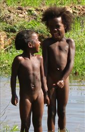 These children were playing in a rice field along the road the Ansiraraka. Their joy and laughter were contagious and their expressions were absolutely delighful.: by clare-lh, Views[416]
