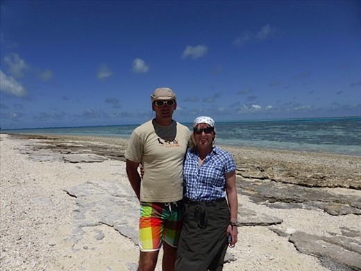 Adam and I on Great Barrier Reef island