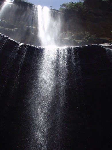 Swimmers view of Wentworth Falls