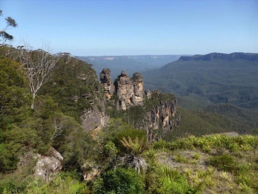 Three sisters rocks at Katoomba, Blue Mountains