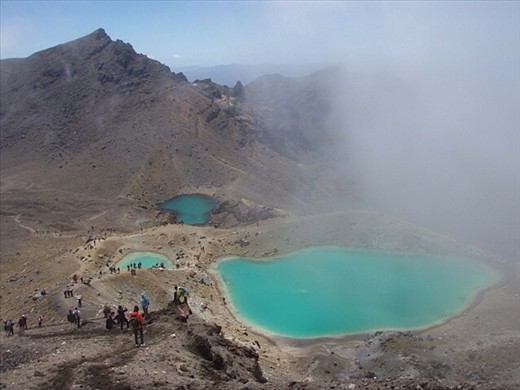 Three lakes, Tongariro trek
