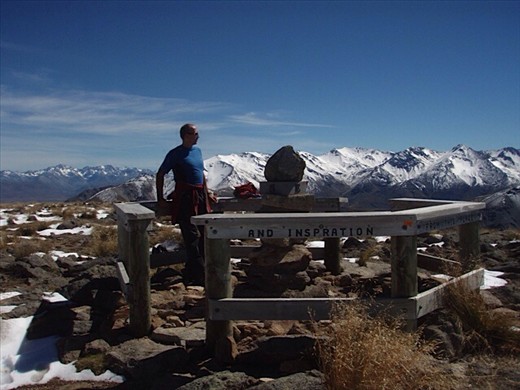 View of Southern Alps from Mount Somers