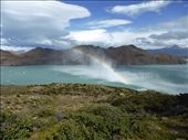 90kph wind whipping up surface of lake, 2nd day W trek: by clare-tamea, Views[267]