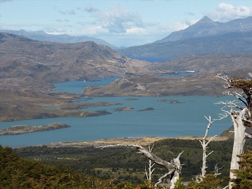 Patagonian landscape, day 4 of trek