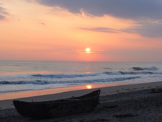 Sunrise over Palomino beach