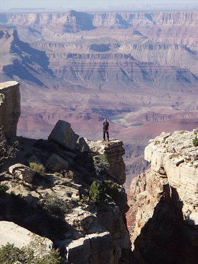 The vastness of the Grand Canyon