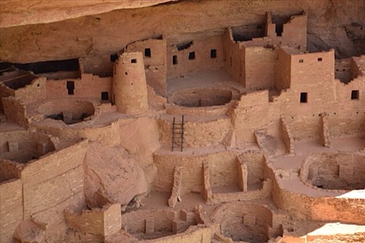 Cliff dwellings of the Ancient Puebloan Indians at Mesa Verde