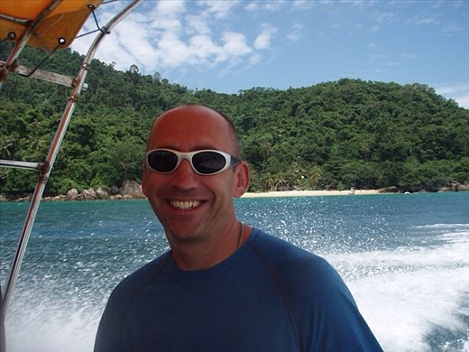 Happiness is...going on boat trip with my lovely husband