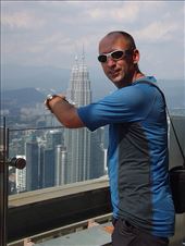 Adam looks across at the Petronas Towers: by clare-tamea, Views[419]