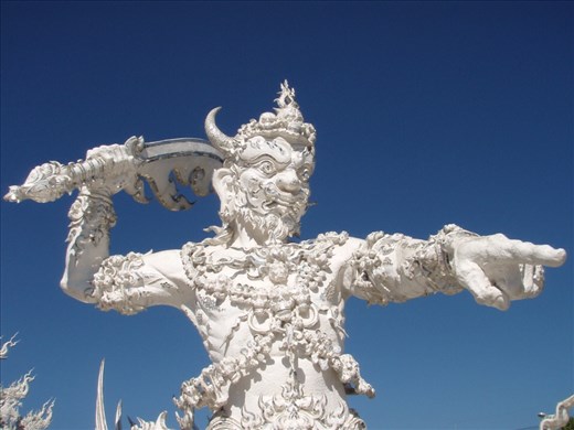 Detail at the White Temple, Chiang Rai