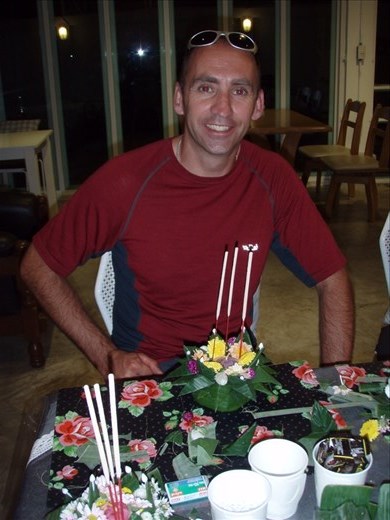 Adam with his Krathong
