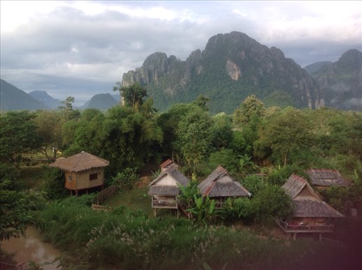 Viang Vieng - the view from our place