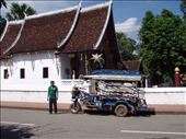 Luang Prabang - a temple and a tuk tuk - pretty much sums up the place!: by clare-tamea, Views[245]