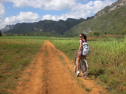 Biking around Vinales, Cuba