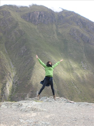 Jumping around the Sacred Valley, Peru