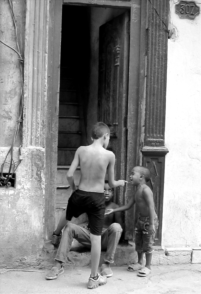 Boys on street , Havana Cuba 2012 