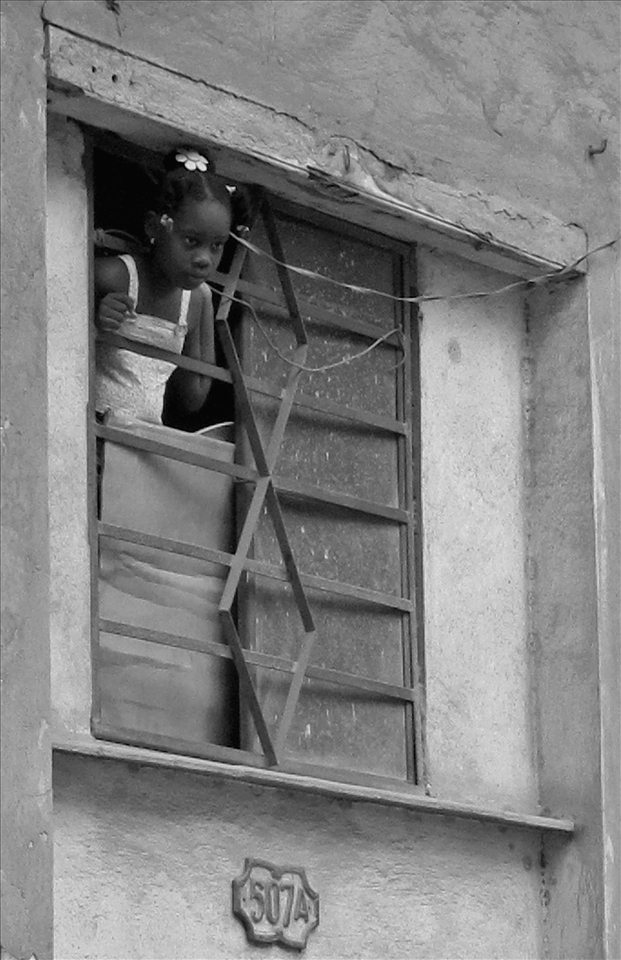 Girl in Window , Havana Cuba 2012