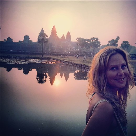 Pinching myself at Angkor Wat