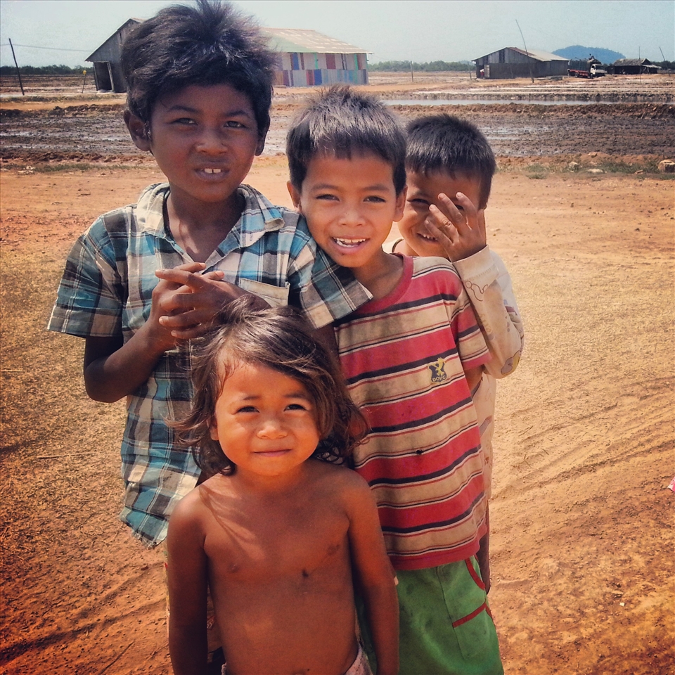 The wonderful kids of the salt flats in Cambodia