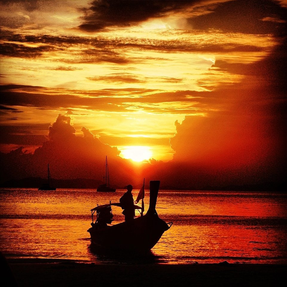 Sunset on Railay Bay, Thailand