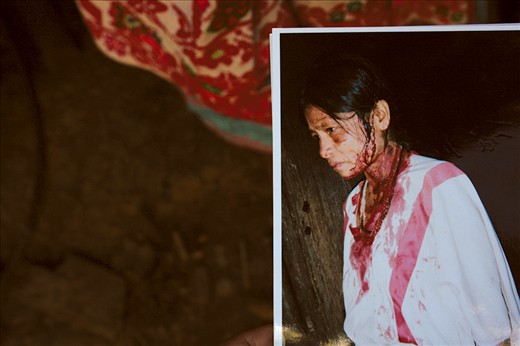 Talion Law

Talion law rules the town. A woman recently cut in the head with a machete by a close neighbor.  Her man abused their neighbors daughter.