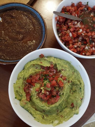 Guacamole, Salsa, Tomato