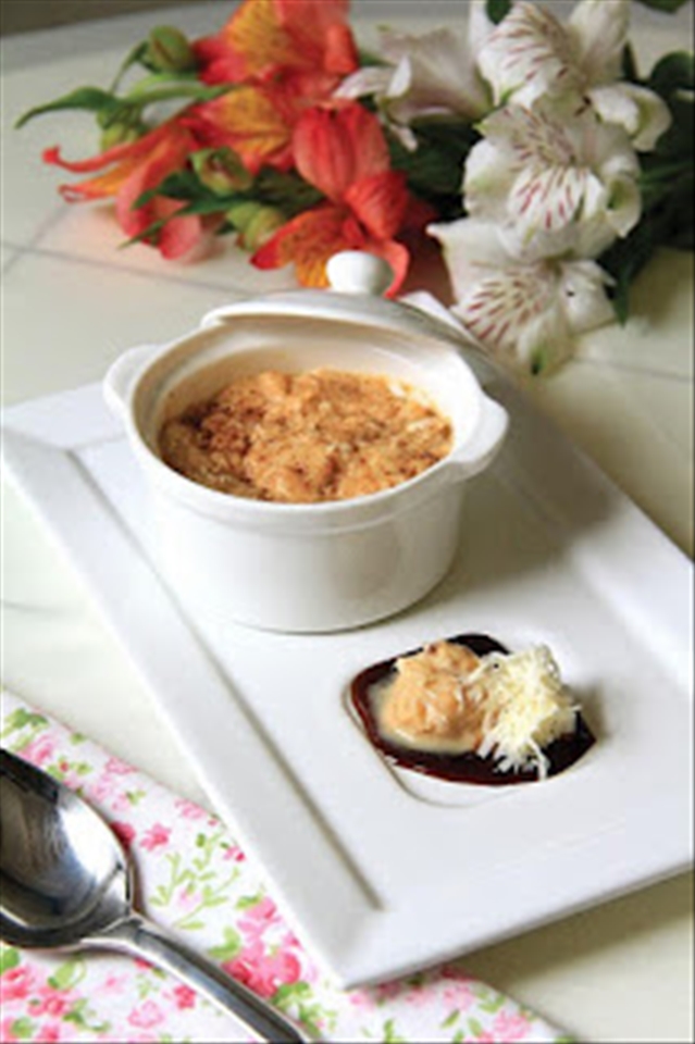 The desert served in a refined way