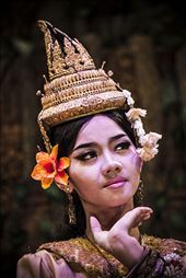 An Apsara dancer in full costume and character: by cojo, Views[302]
