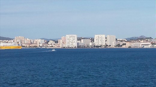 View of Toulon France from our cabin