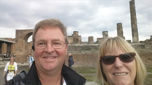 Among the ruins at Pompeii