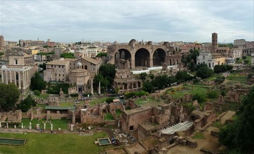 A panorama of the Roman Forum