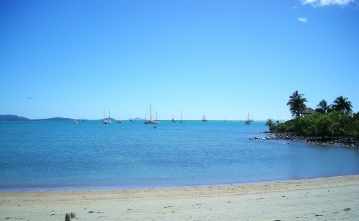 ... or here at the beach.