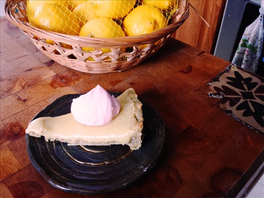 Tagine the Sequel: Orange-Rosewater Ganache tart with Pistachio pastry