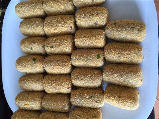 Gertie's Fish Cutlets before frying