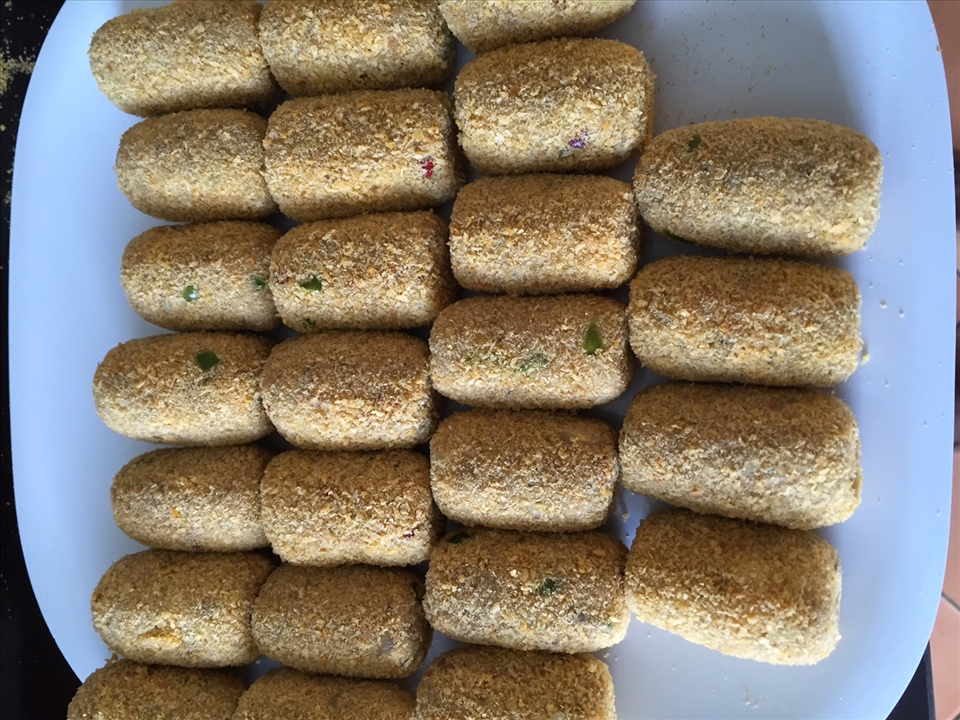 Gertie's Fish Cutlets before frying
