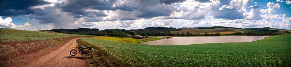 Pano - Nolore's Farm in Rio Grande do Sul and soybean fields.