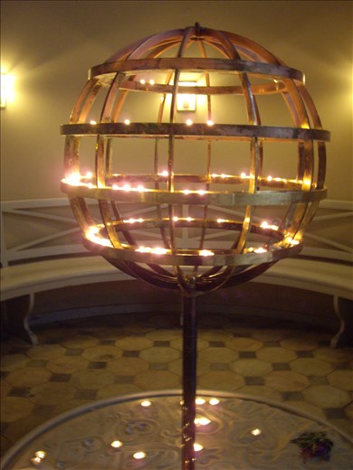 I live lighting candles in churches. This is my favourite holder - in Berlin.