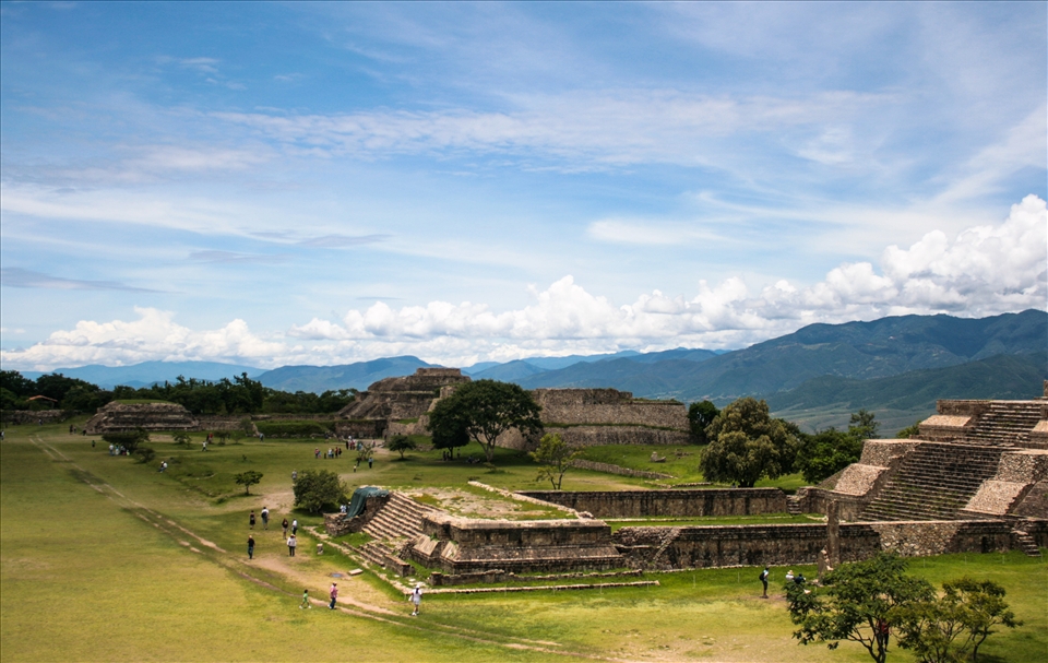 Monte Alban, prehispanic ruines.